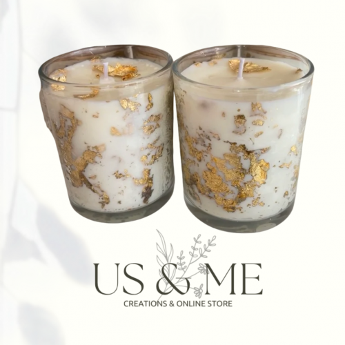 Gold Flake Candle